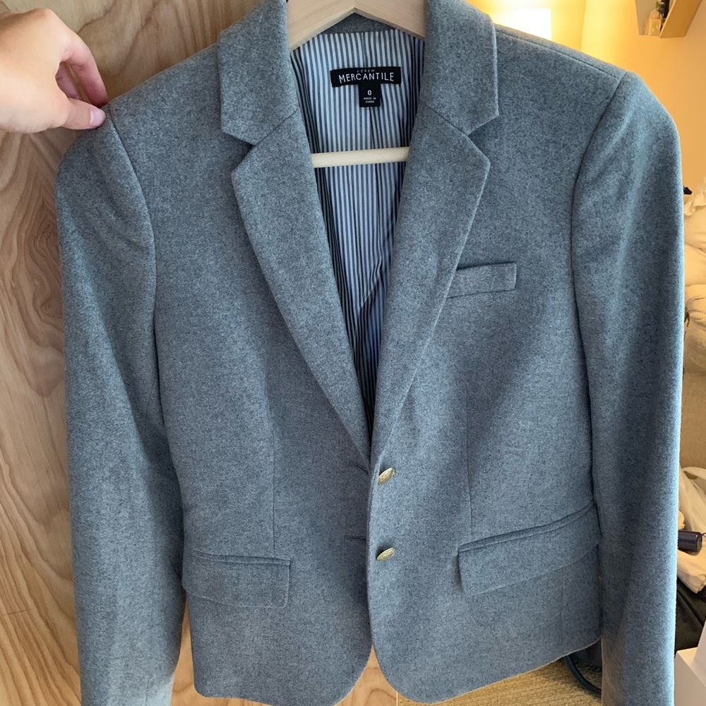 NWOT J. Crew grey wool blazer